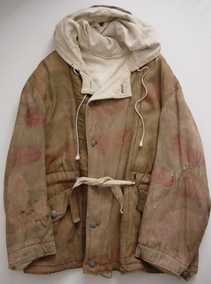 Tan Water pattern winter reversible parka. 1943..JPG