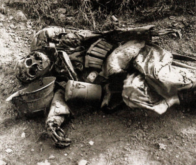 World War I Great One WWI decomposed German soldier dead mud skull.jpg